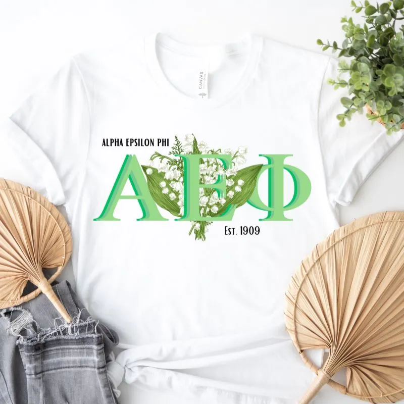 Alpha Epsilon Phi Flower Design PNG Download