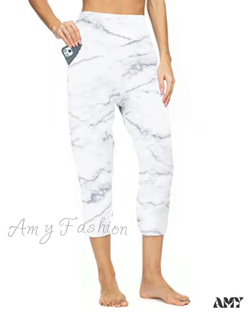 Amy Fashion - Women's Joggers with Pockets High Waisted Athletic Sports Pants