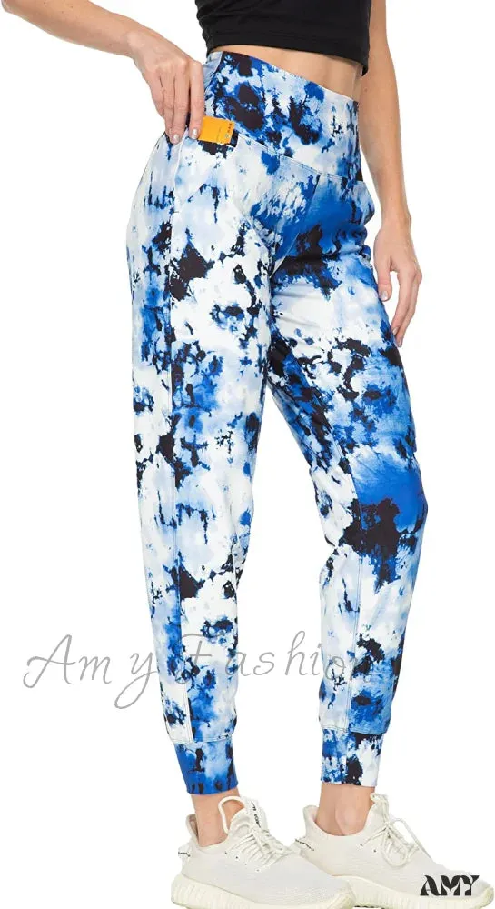 Amy Fashion - Women's Joggers with Pockets High Waisted Athletic Sports Pants