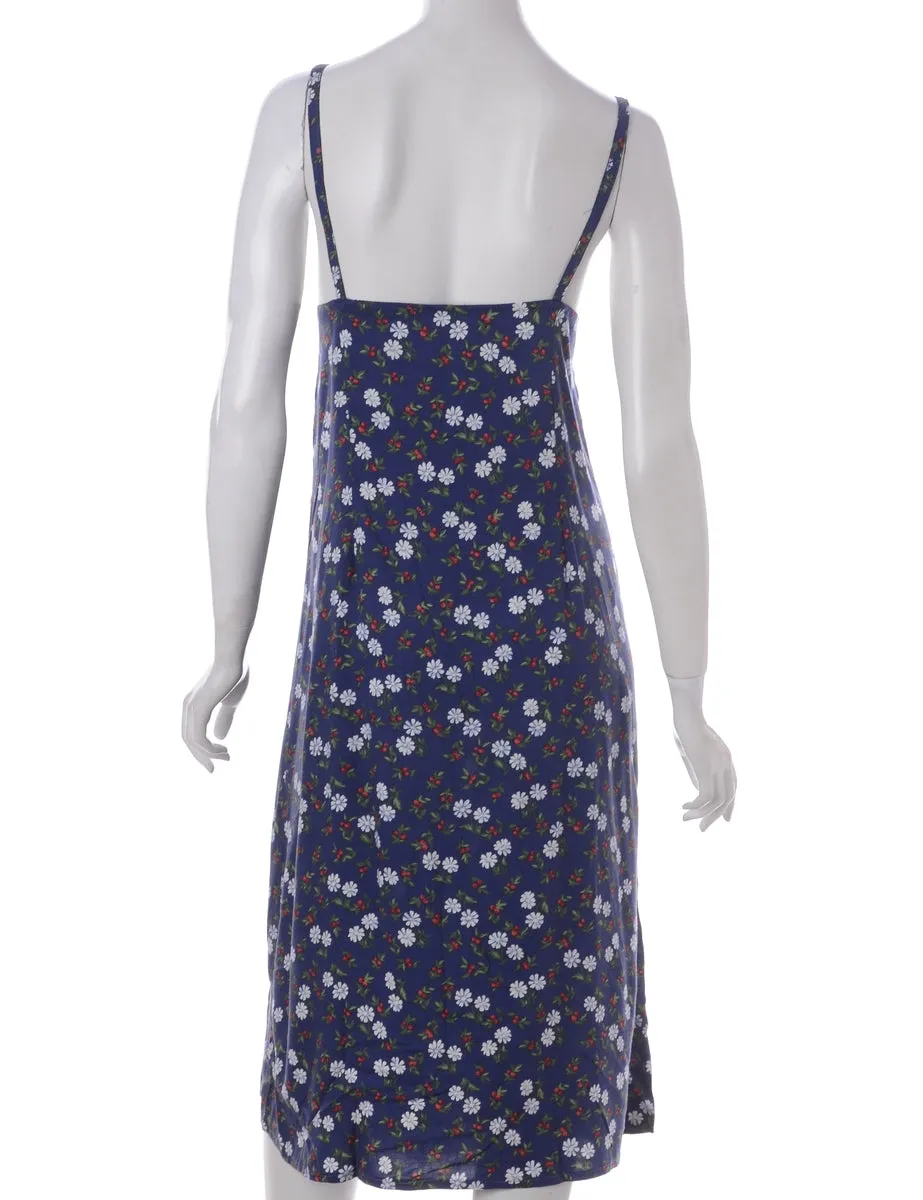 Beyond Retro Label Molly Strappy Slip Dress Navy