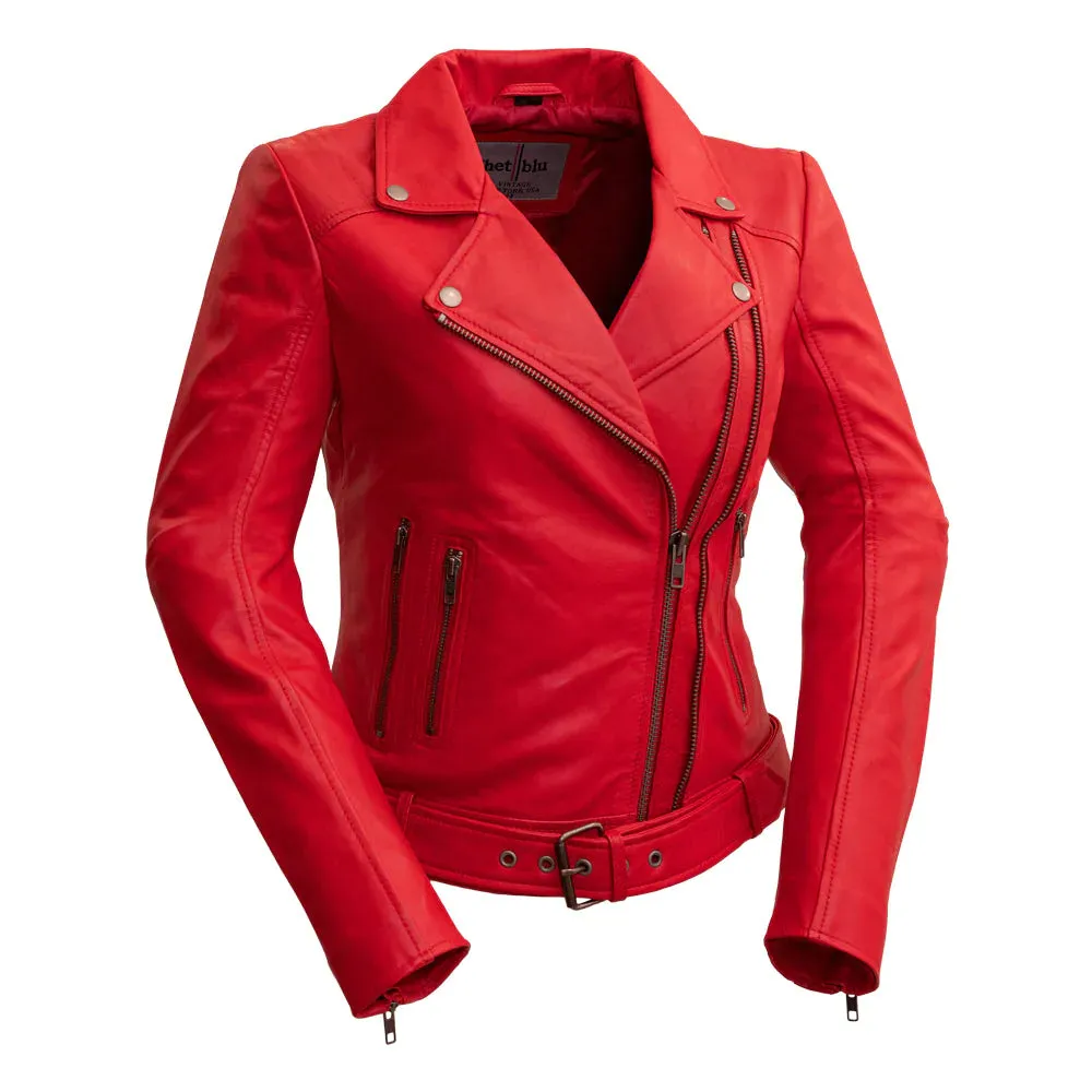 Chloe Womens Fashion Leather Jacket