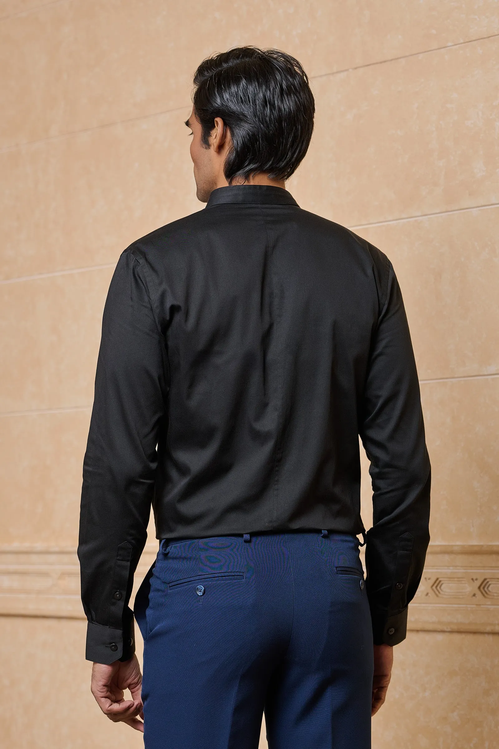 Classic Black Solid Shirt