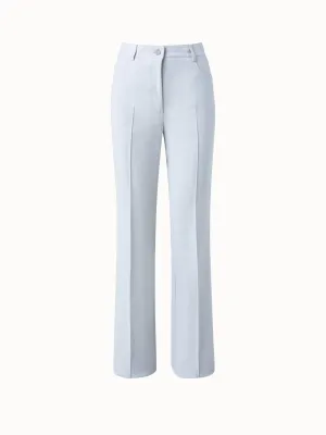 Cotton Silk Double Face Boot Cut Pant