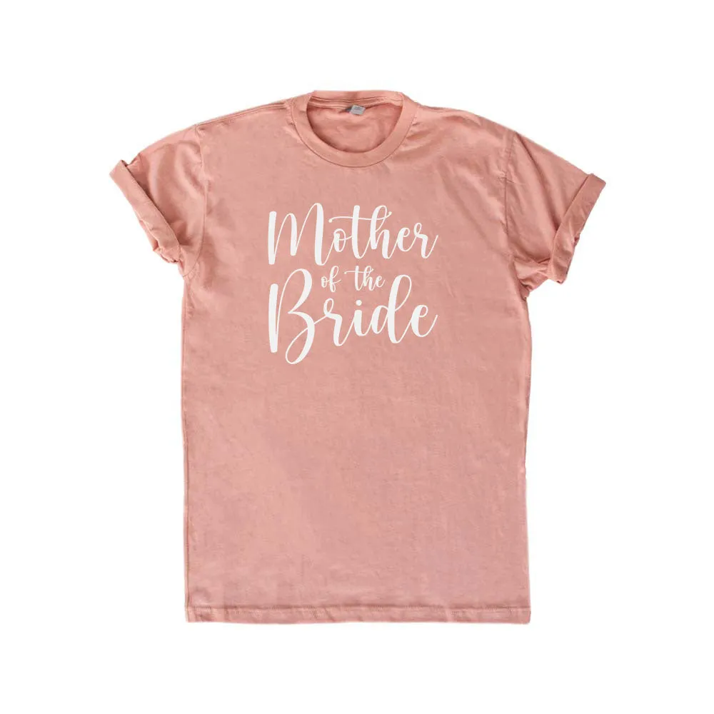 Cursive Mother of the Bride & Groom V-Neck