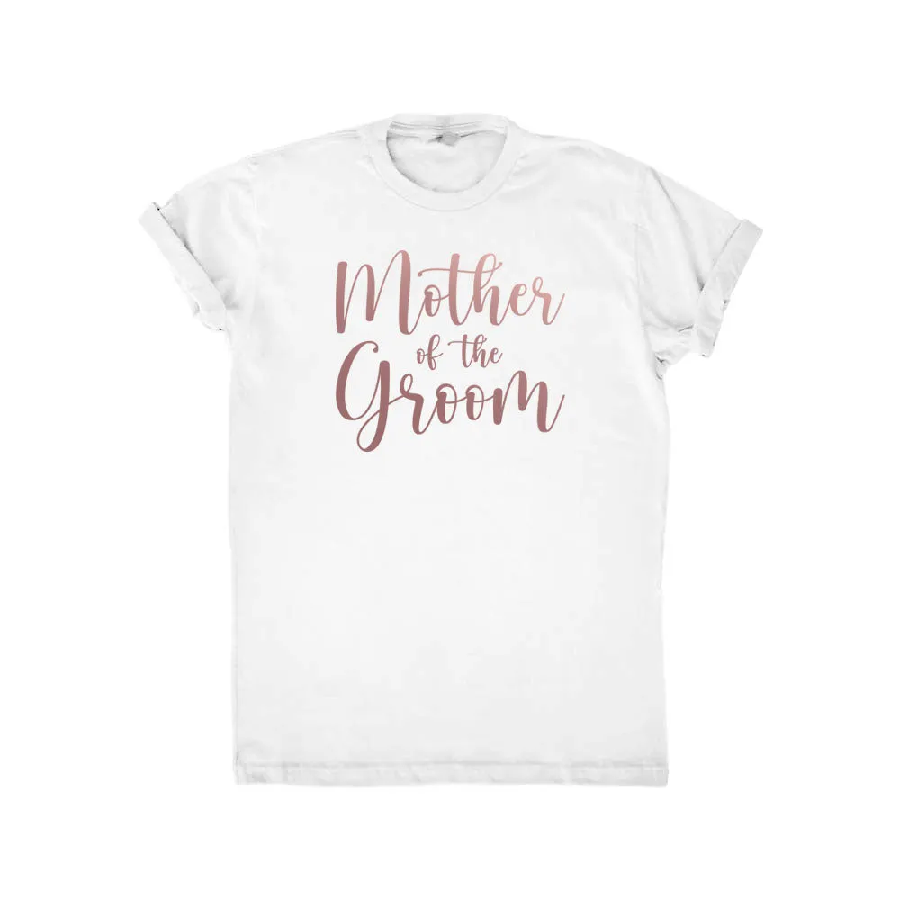 Cursive Mother of the Bride & Groom V-Neck