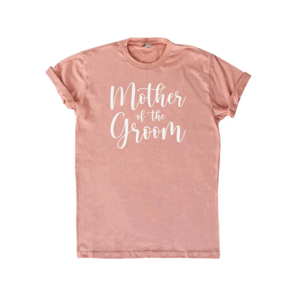 Cursive Mother of the Bride & Groom V-Neck