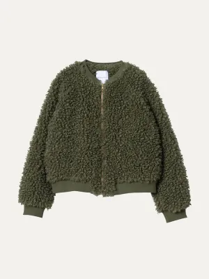 Delicate Love Teddy Bomber Jacket Capulet Olive