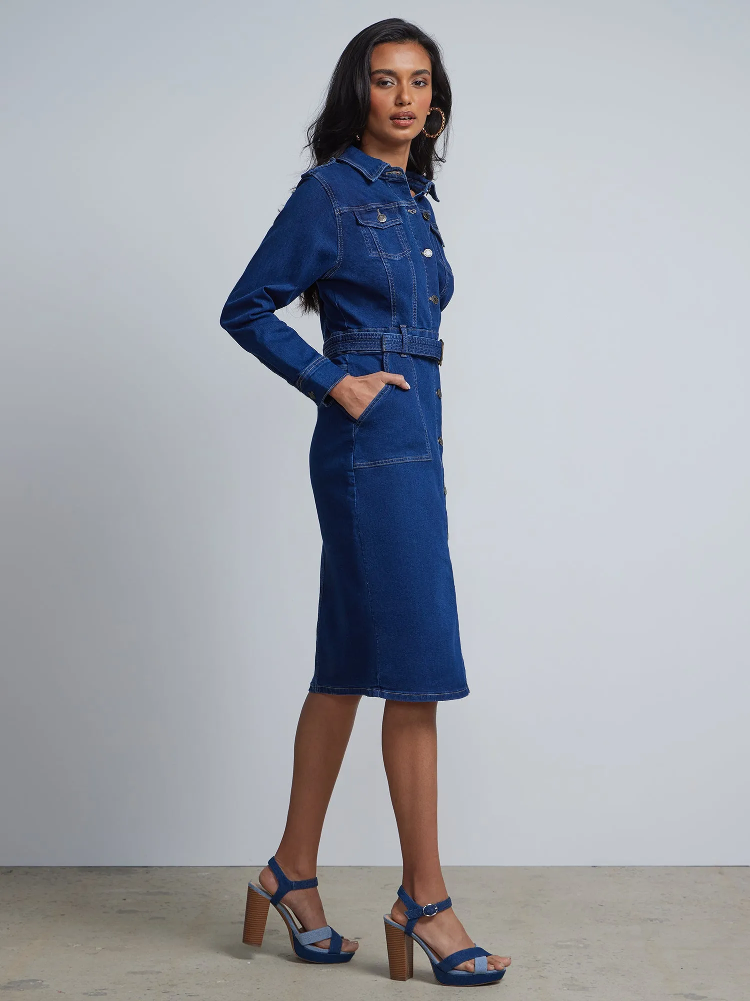 Denim Shirtdress