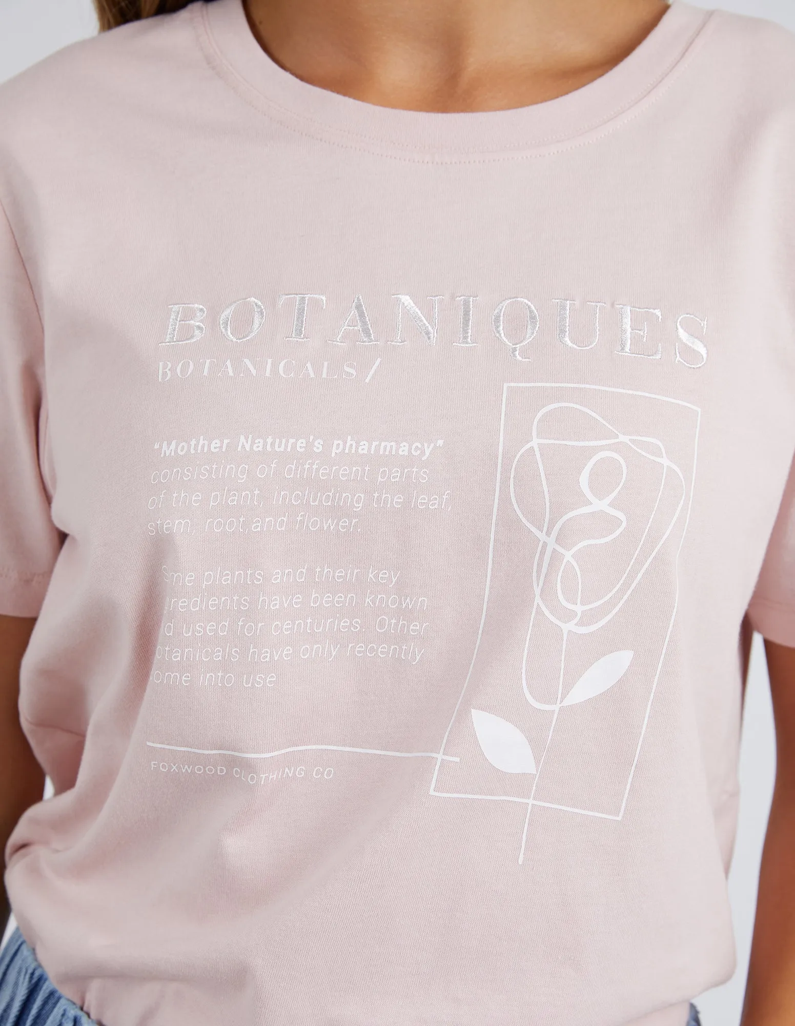 Foxwood Botaniques Tee - Pink Lotus