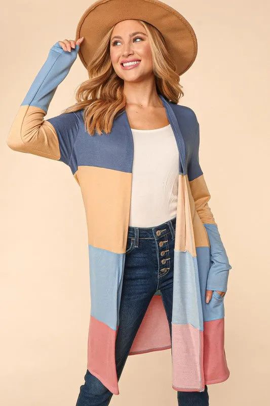 How It Feels Cardigan - Rose/Denim