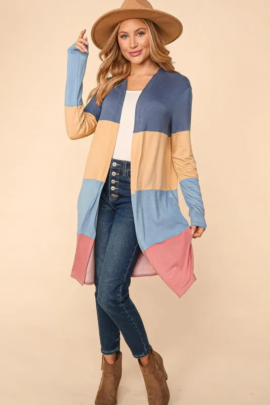 How It Feels Cardigan - Rose/Denim