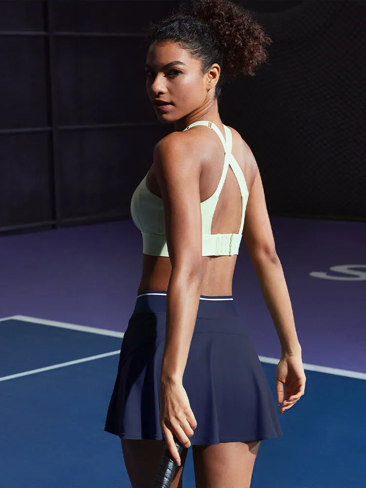 IUGA Cross Waist Tennis Skirts With Shorts