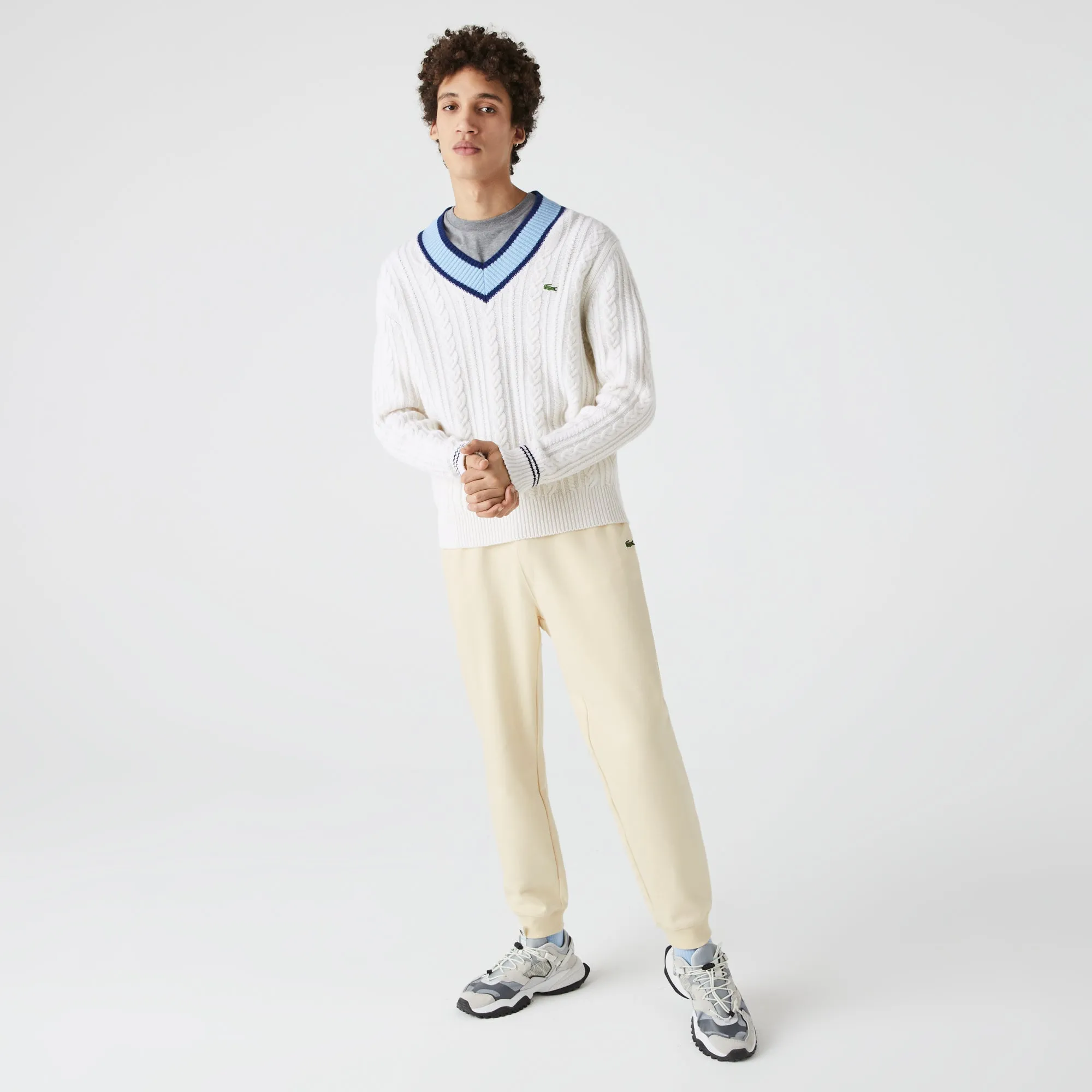 Lacoste Men's Organic Cotton Fleece Jogging Pants