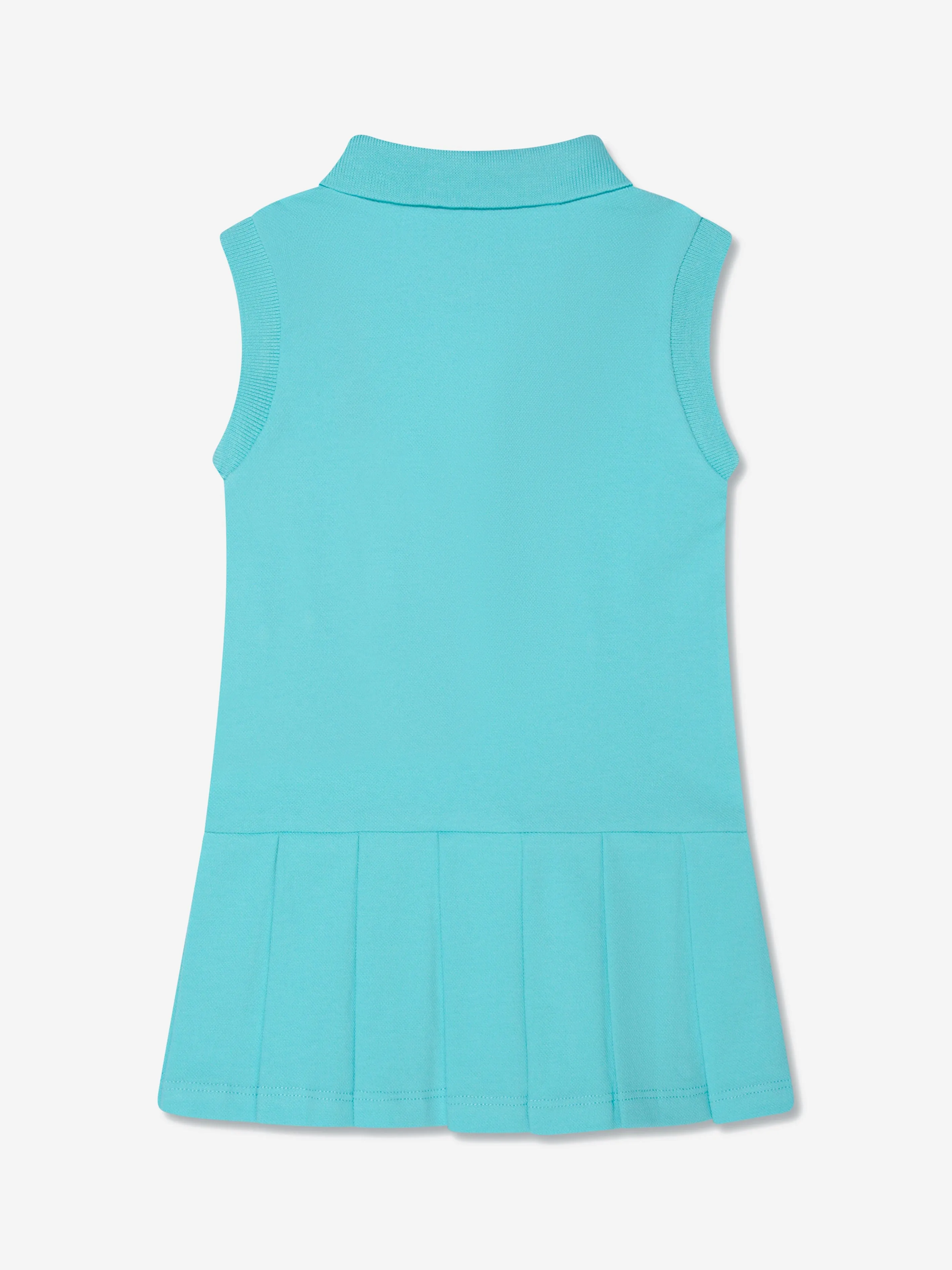 Moncler Enfant Baby Girls Sleeveless Polo Dress in Turquoise