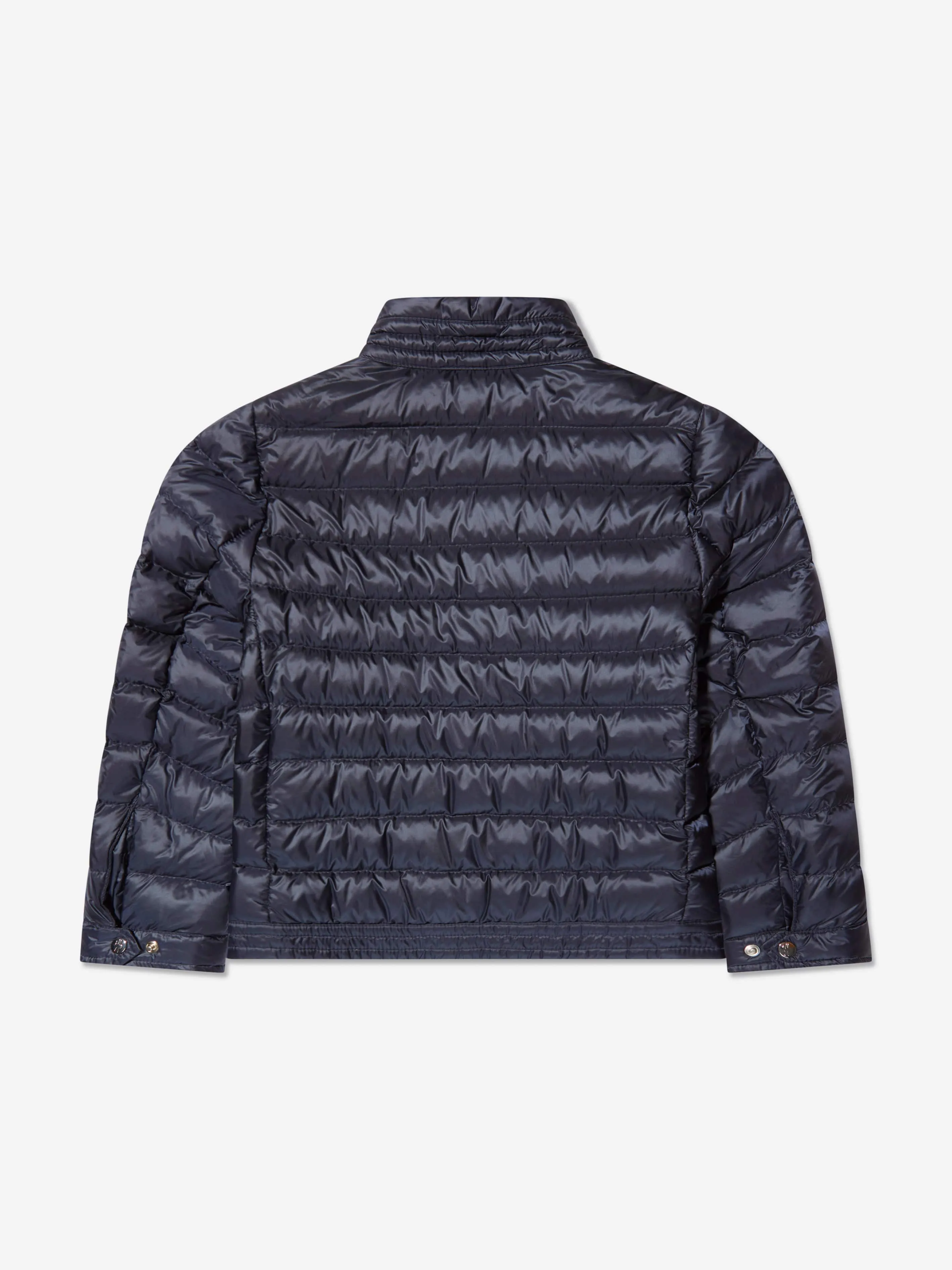 Moncler Enfant Boys Down Padded Urzay Biker Jacket in Navy