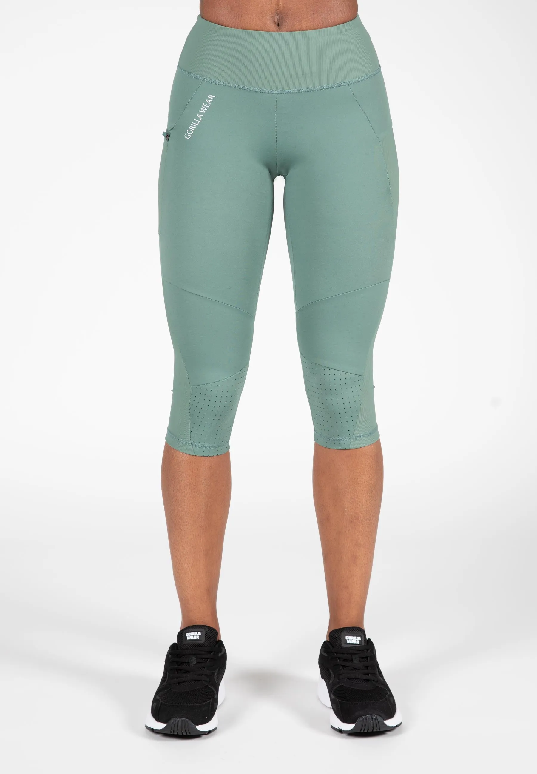 Monroe Cropped Leggings - Green