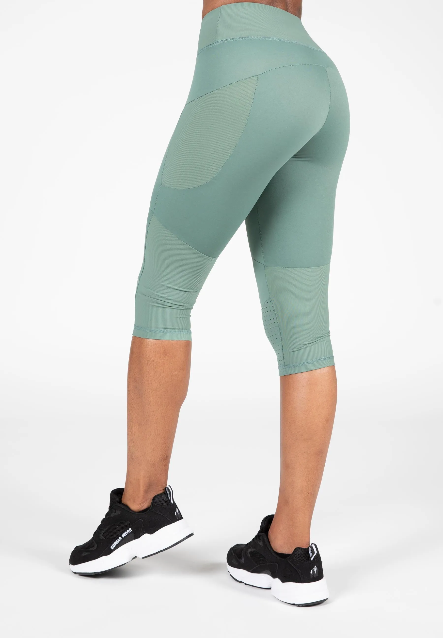 Monroe Cropped Leggings - Green