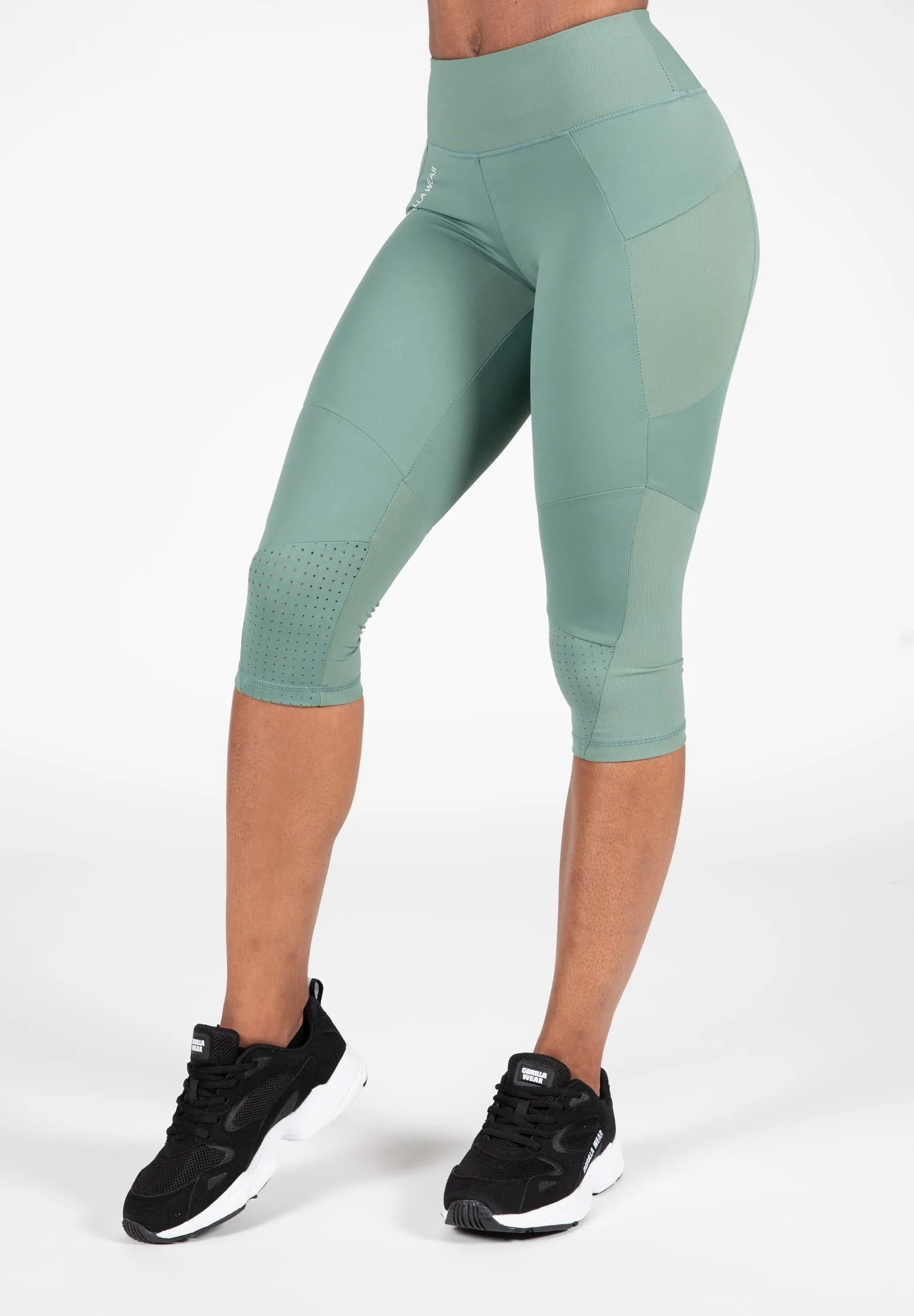 Monroe Cropped Leggings - Green