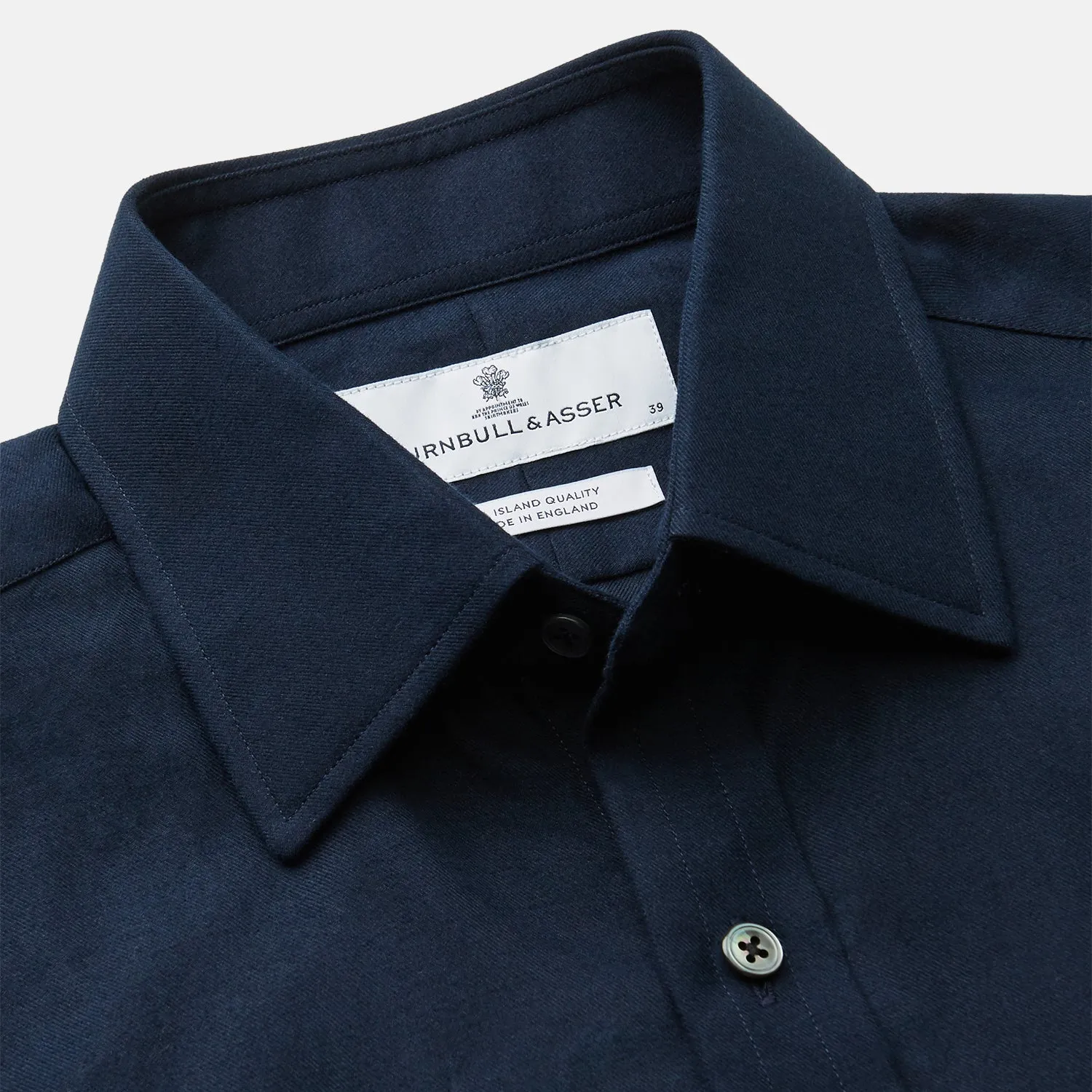 Navy Cotton Regular Fit Mayfair Shirt