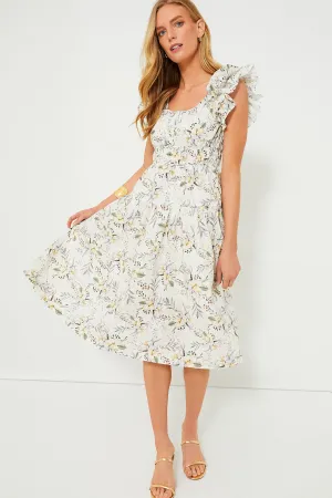 Sage Multi Mindy Midi Dress