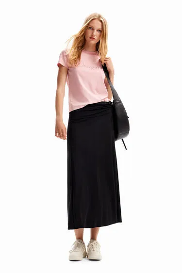 Slit Side Gather Skirt