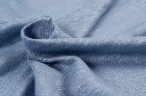 Soft Linen Single Jersey - Dolphin Blue