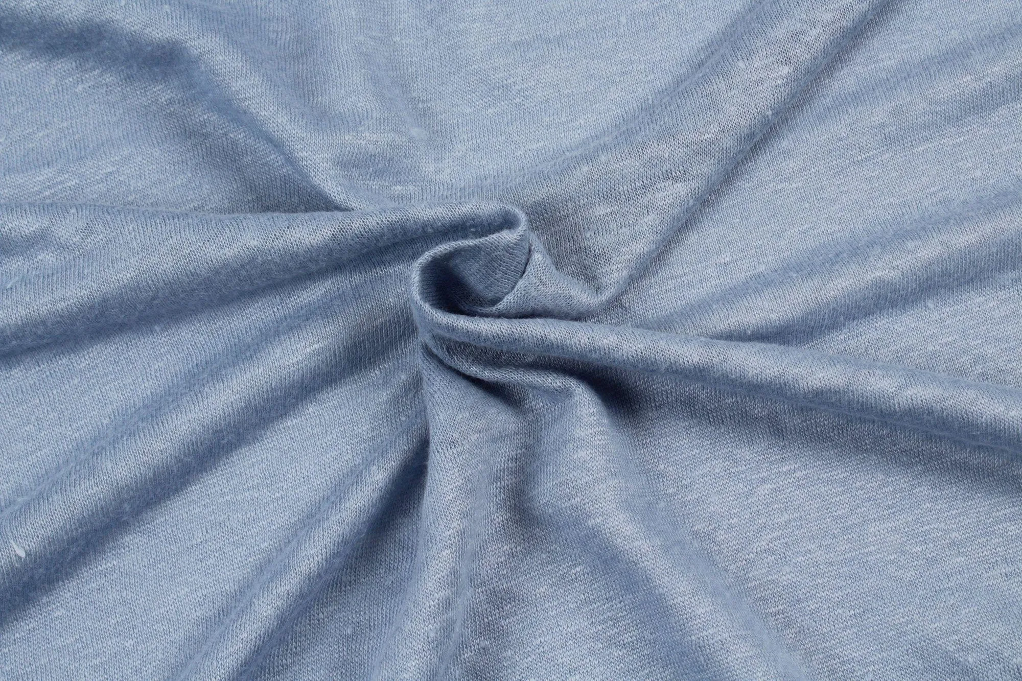 Soft Linen Single Jersey - Dolphin Blue