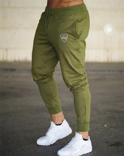 Stylish Casual Men's Mid Waist Slim Trouser For Workout