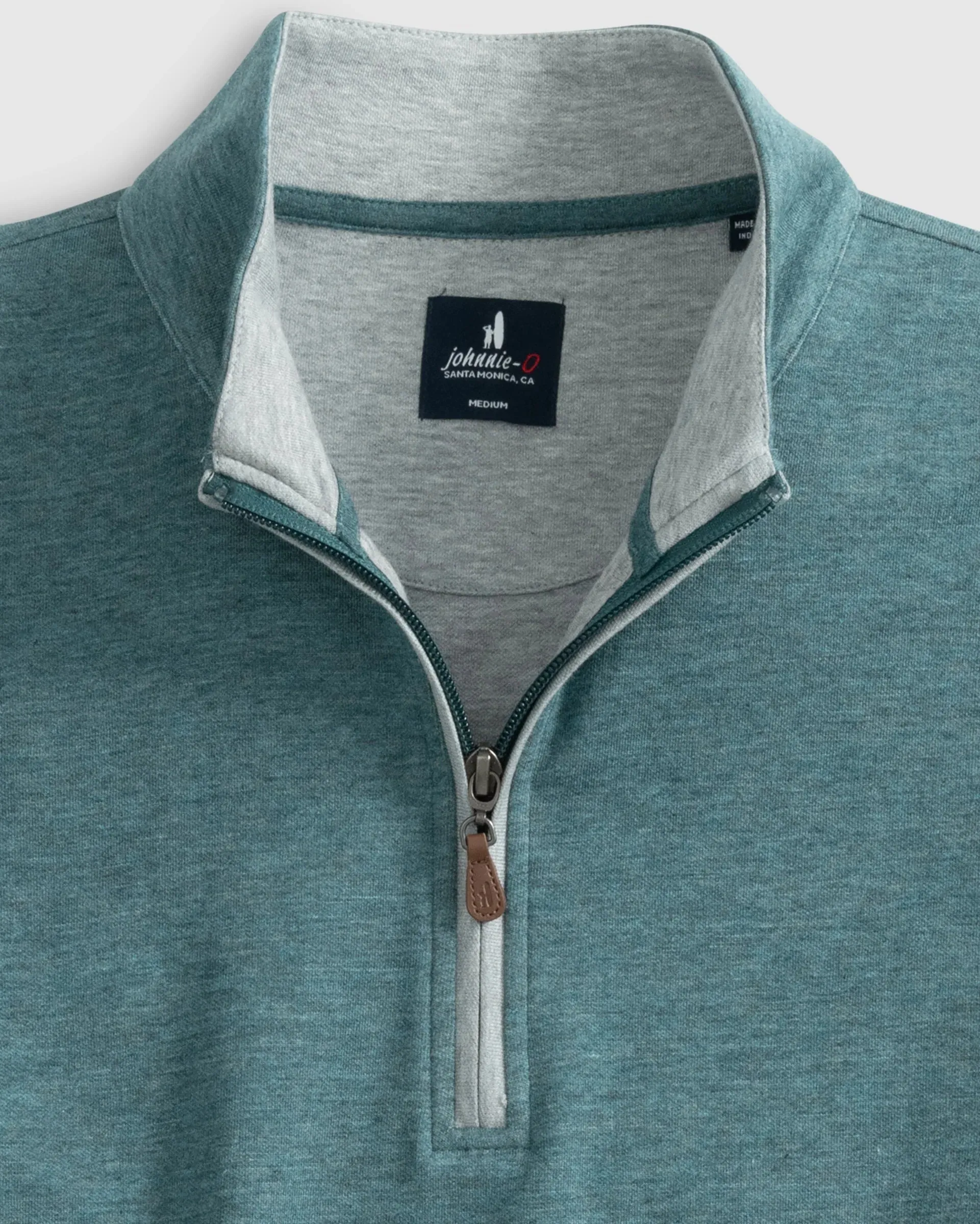 The Sully 1/4 Zip Pullover in Mackerel by Johnnie-O