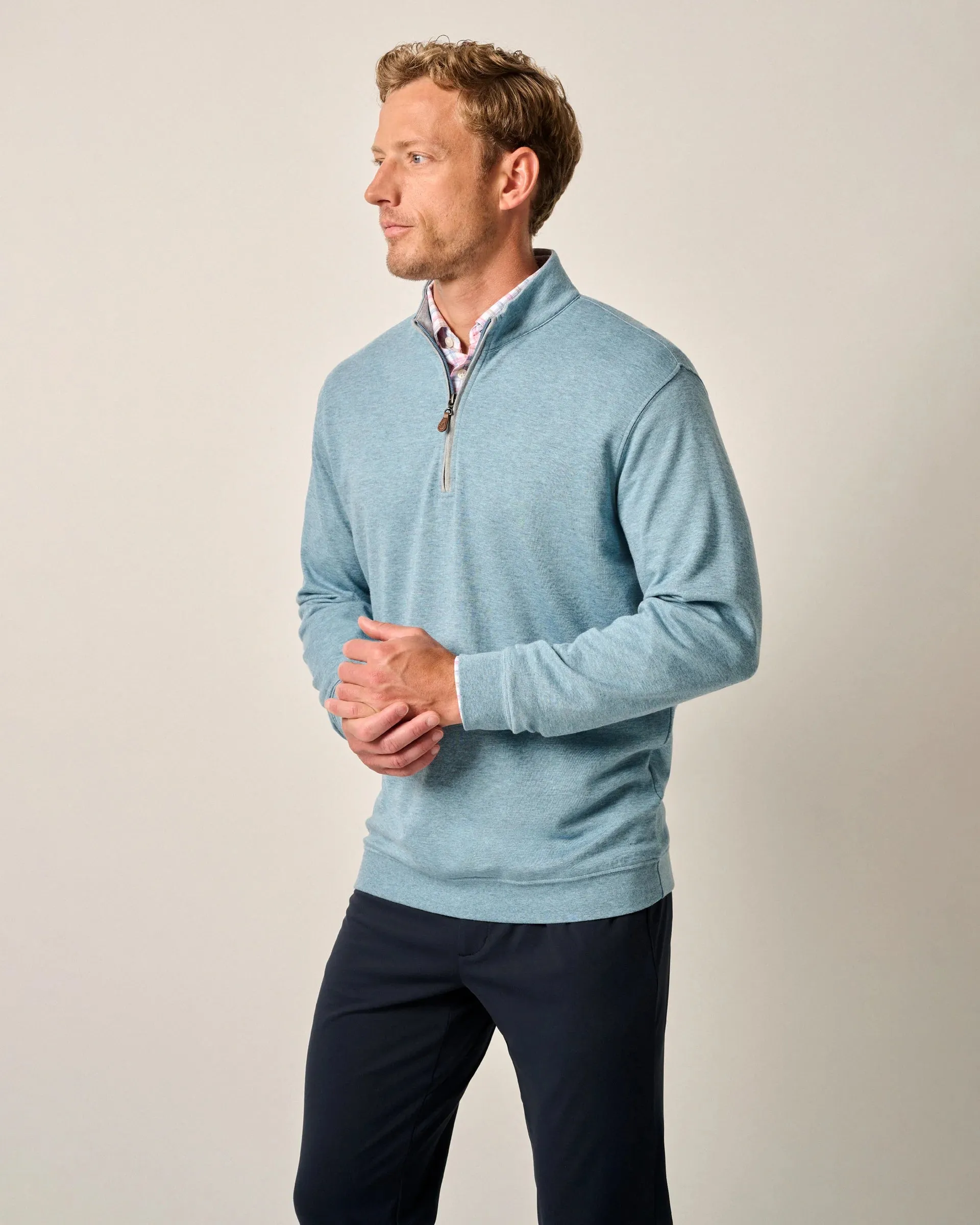 The Sully 1/4 Zip Pullover in Maya by Johnnie-O