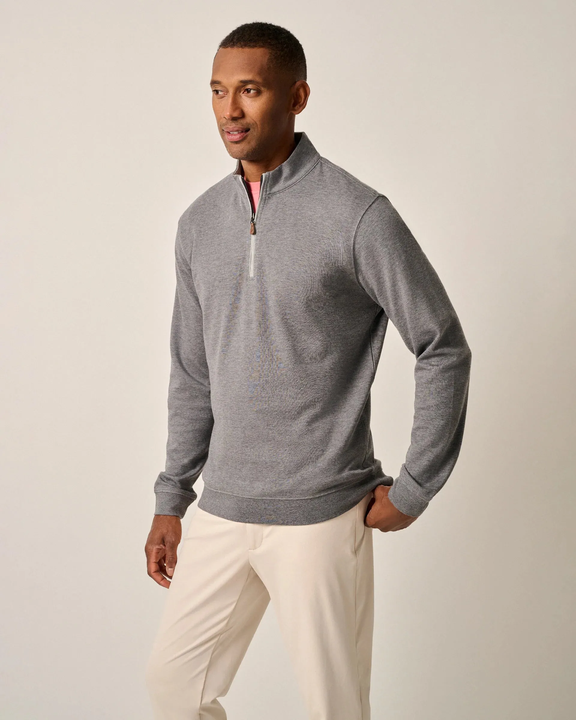 The Sully 1/4 Zip Pullover in Volcano by Johnnie-O