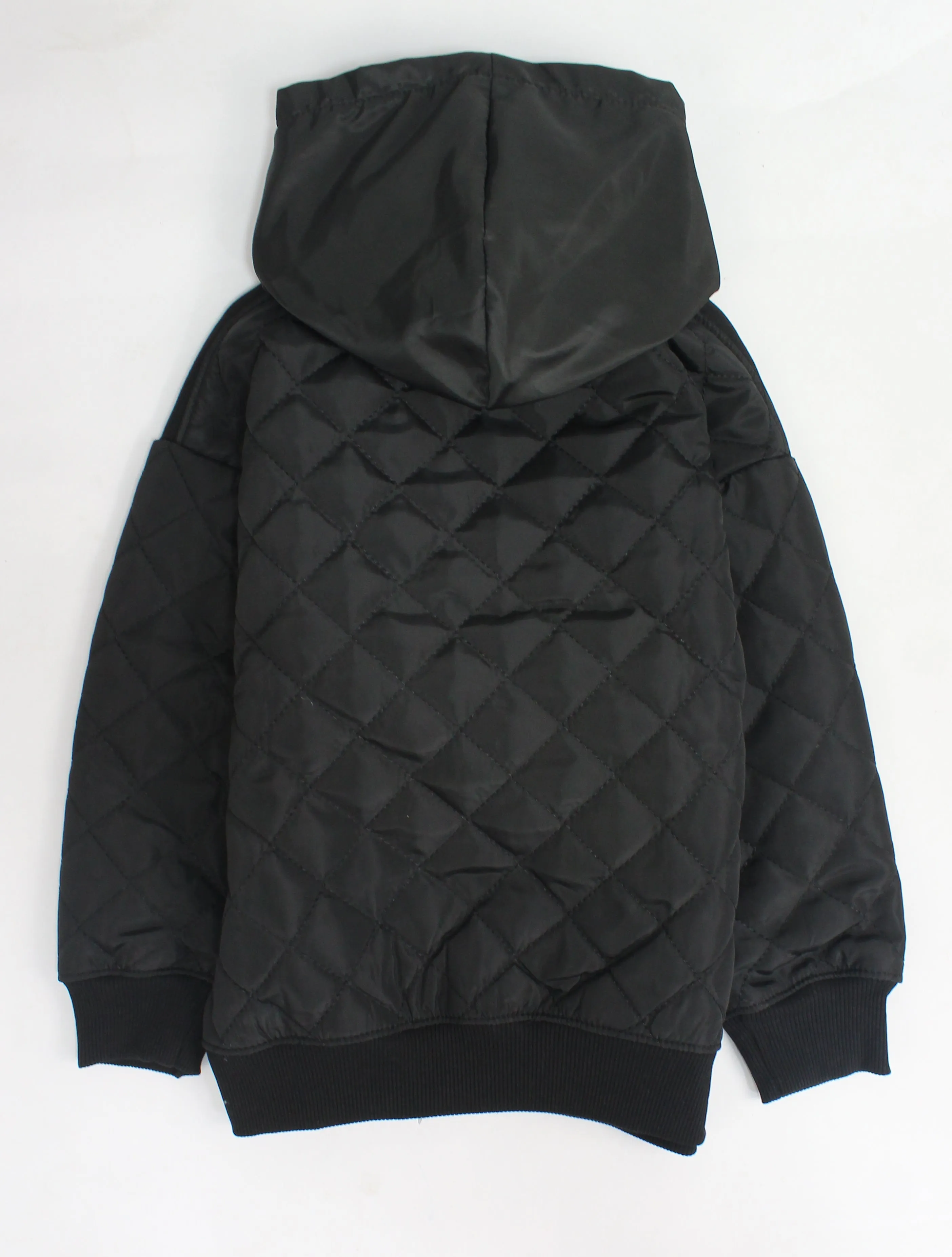 unisex back quilted hoodie