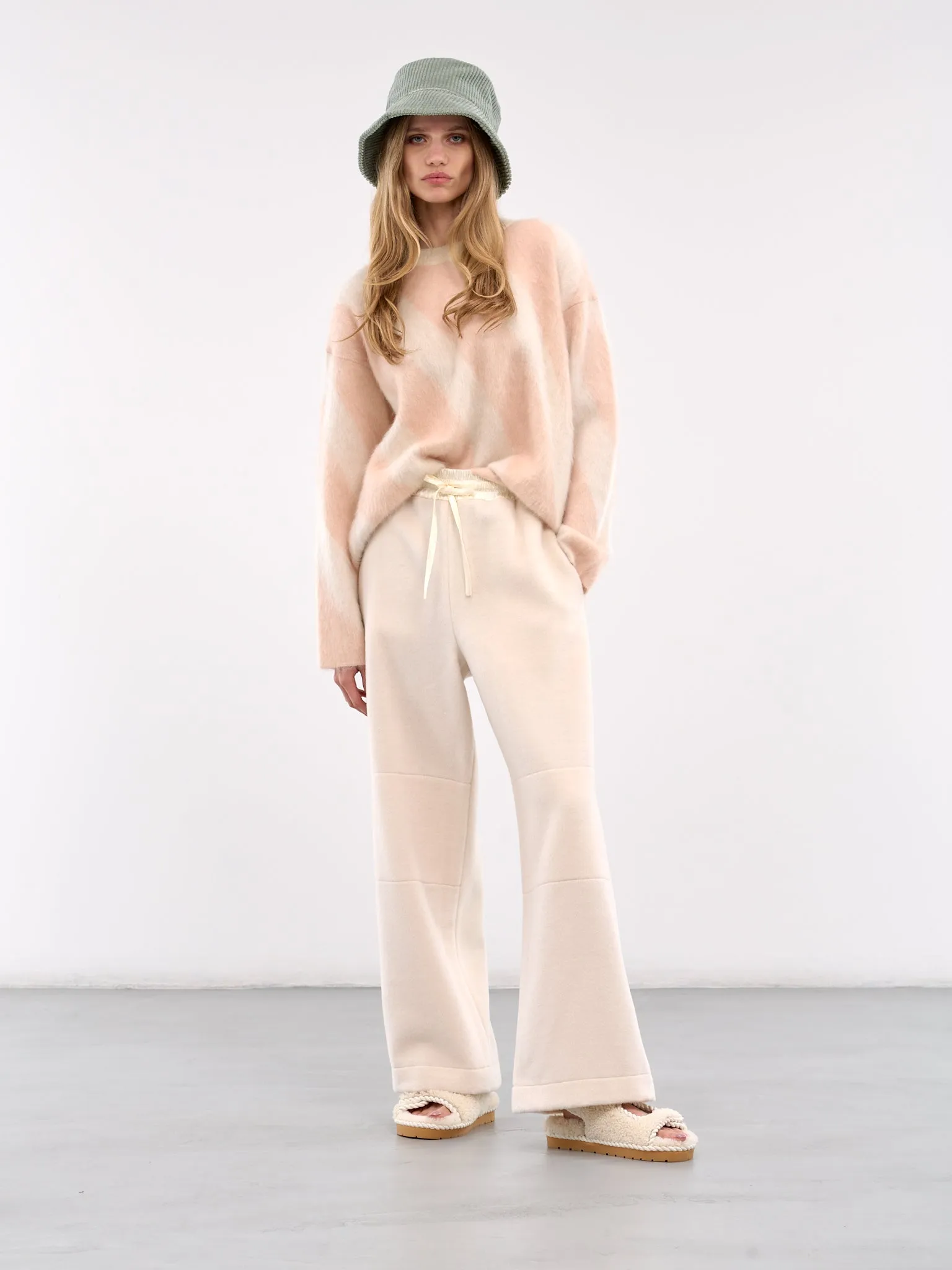 Wide Leg Drawstring Trousers (J40KA0250-J20228-OFF-WHITE)